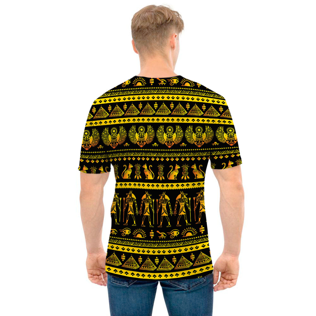 Ancient Egyptian Pattern Print Men's T-Shirt