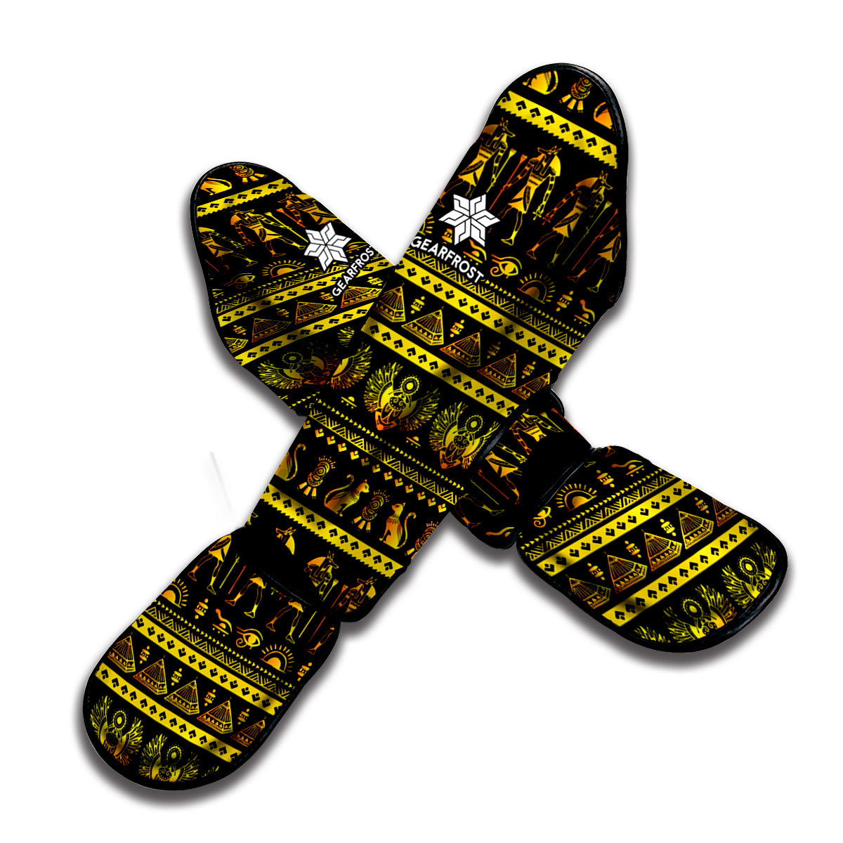 Ancient Egyptian Pattern Print Muay Thai Shin Guard