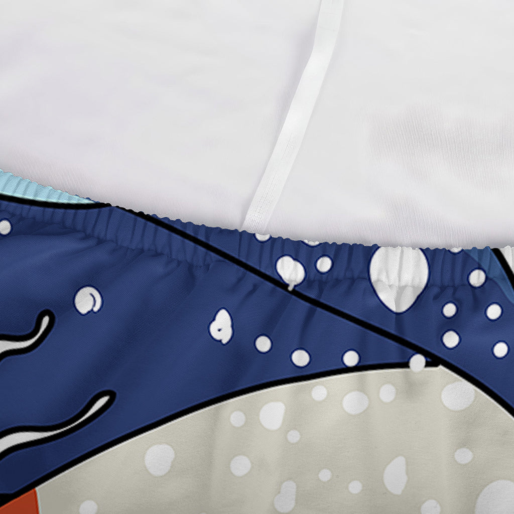 Ancient Great Japanese Wave Print Sofa Cover