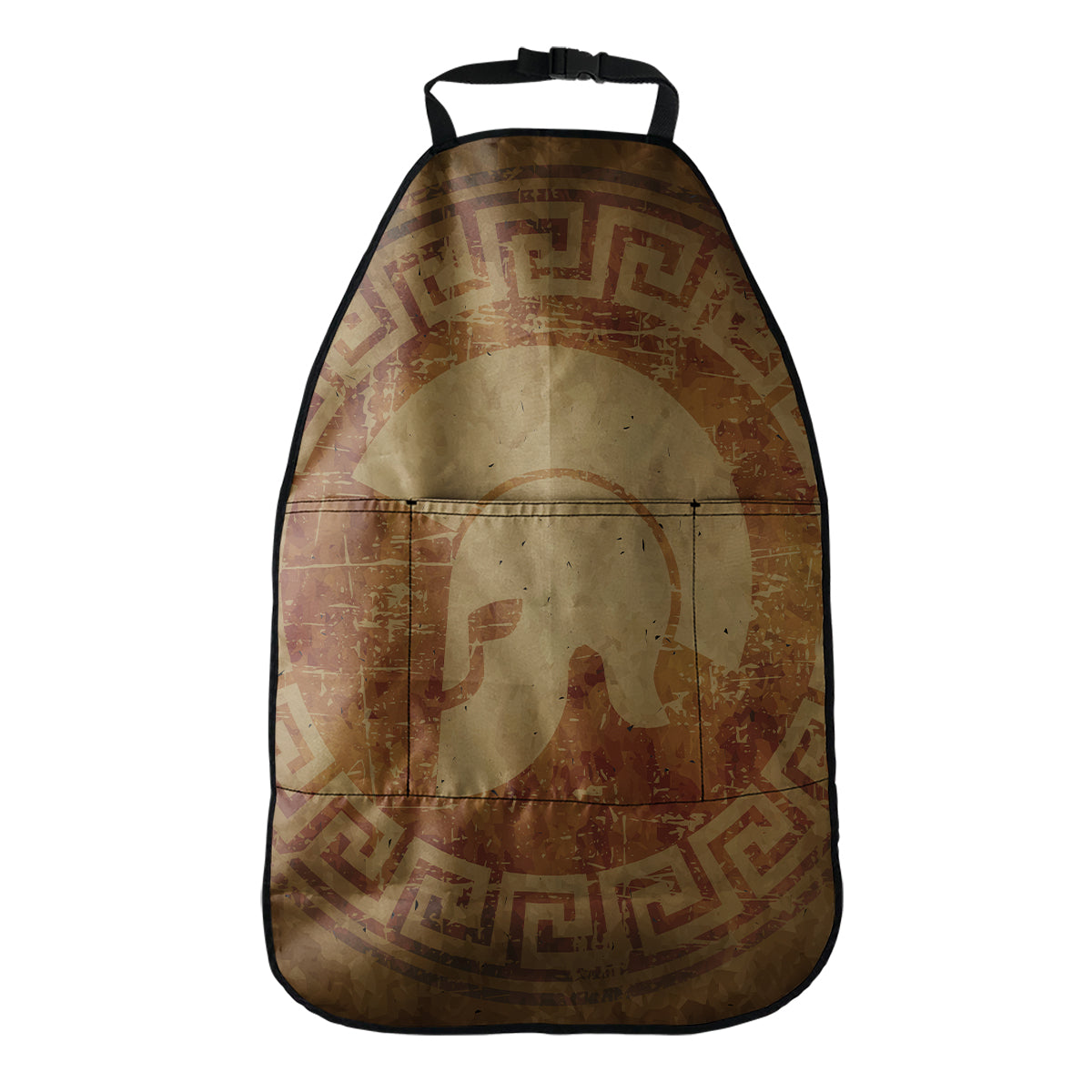 Ancient Spartan Helmet Print Car Seat Organizers