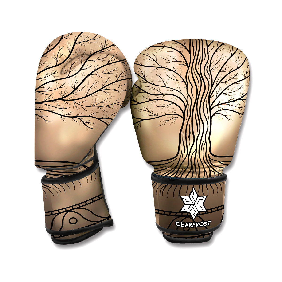 Ancient Yggdrasil Tree Print Boxing Gloves