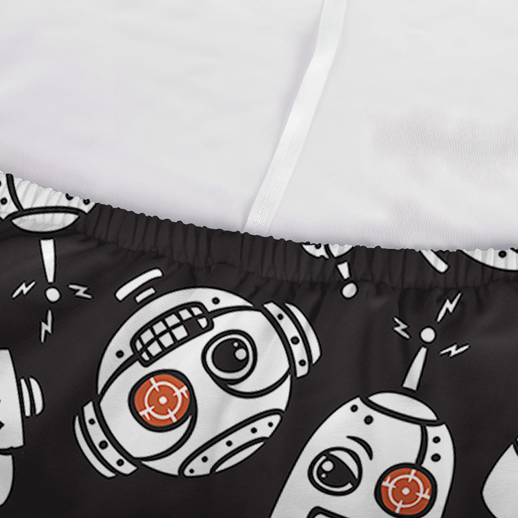 Angry Robot Pattern Print Sofa Cover
