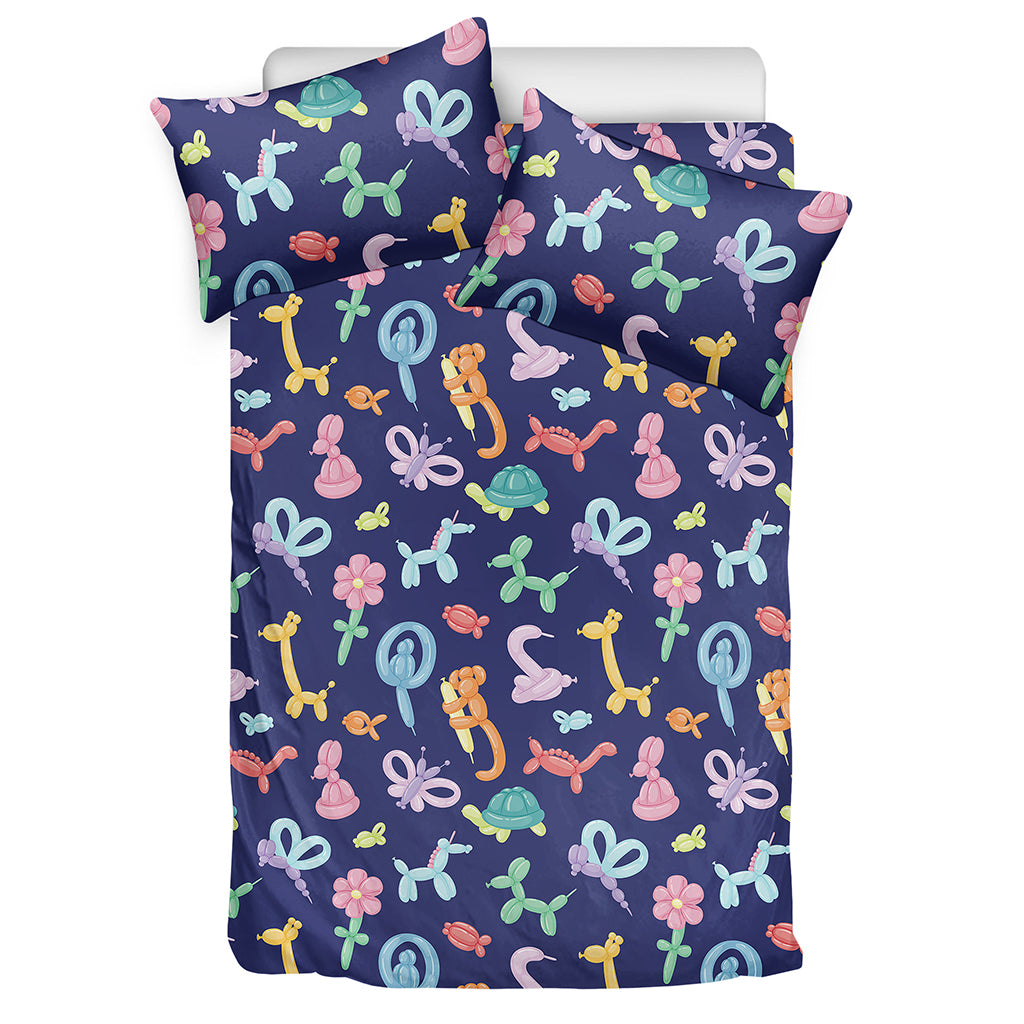 Animal Balloon Pattern Print Duvet Cover Bedding Set
