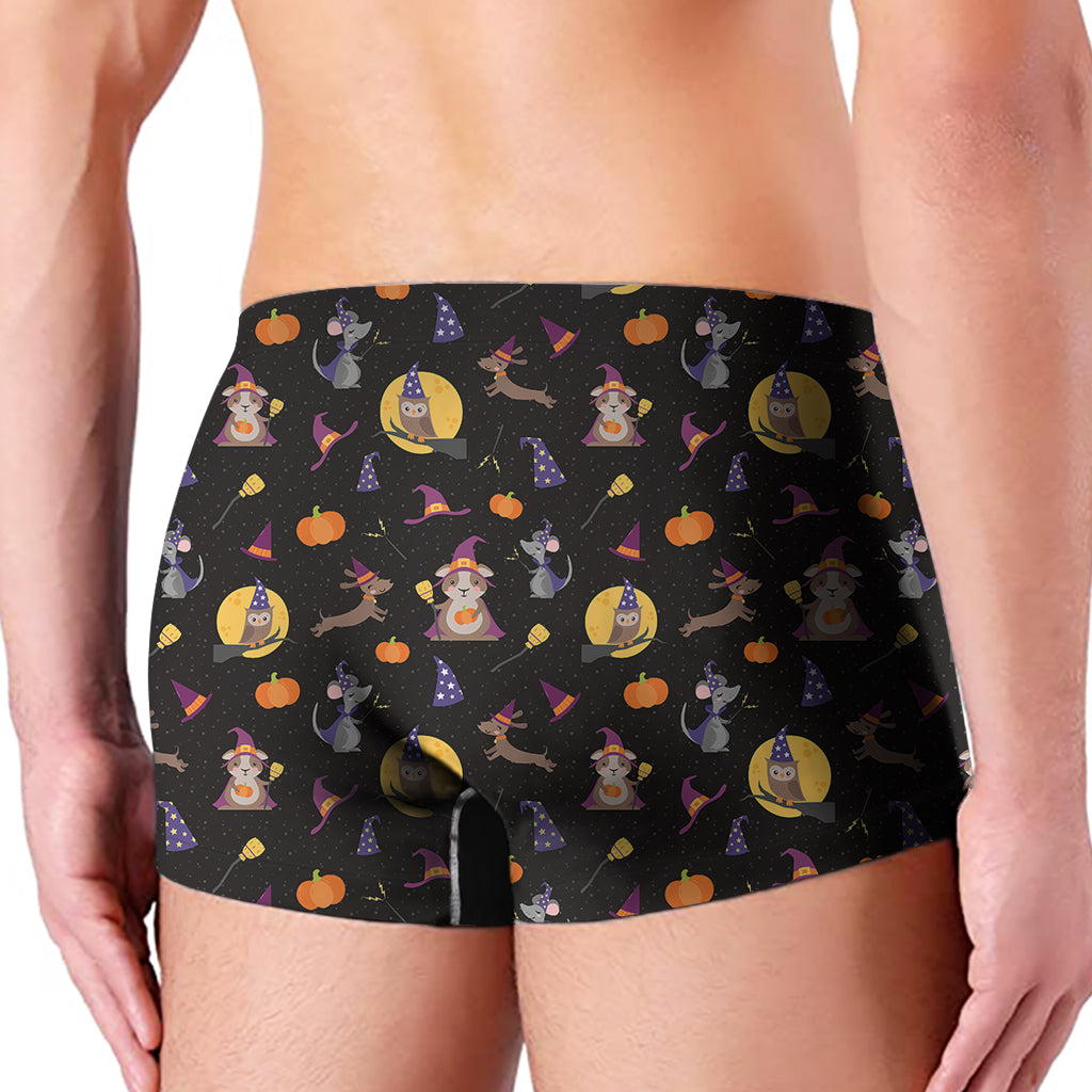 Animal Wizard Pattern Print Men's Boxer Briefs