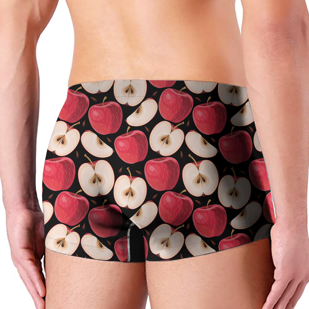 Apple Pattern Print Men's Boxer Briefs
