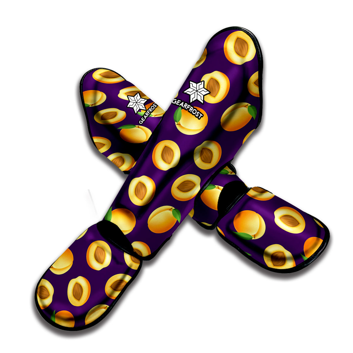 Apricot Fruit Pattern Print Muay Thai Shin Guard