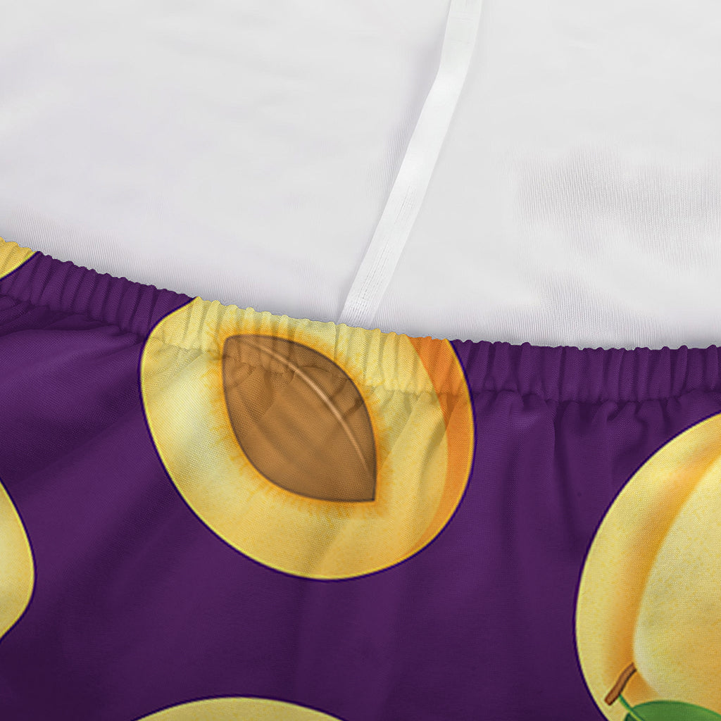Apricot Fruit Pattern Print Sofa Cover