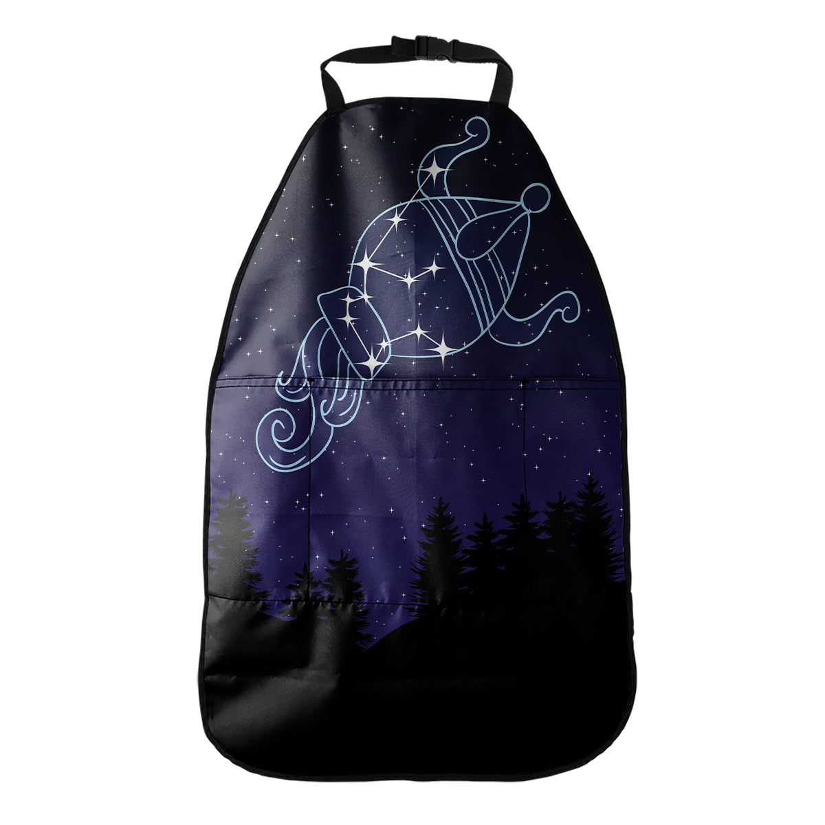 Aquarius Constellation Print Car Seat Organizers