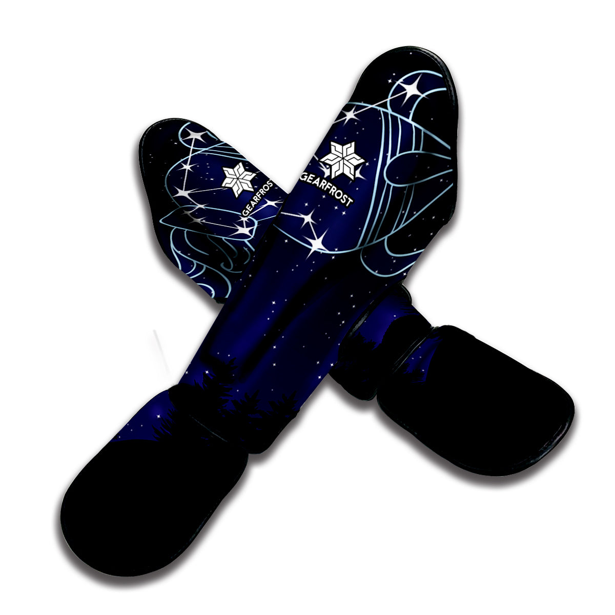 Aquarius Constellation Print Muay Thai Shin Guard