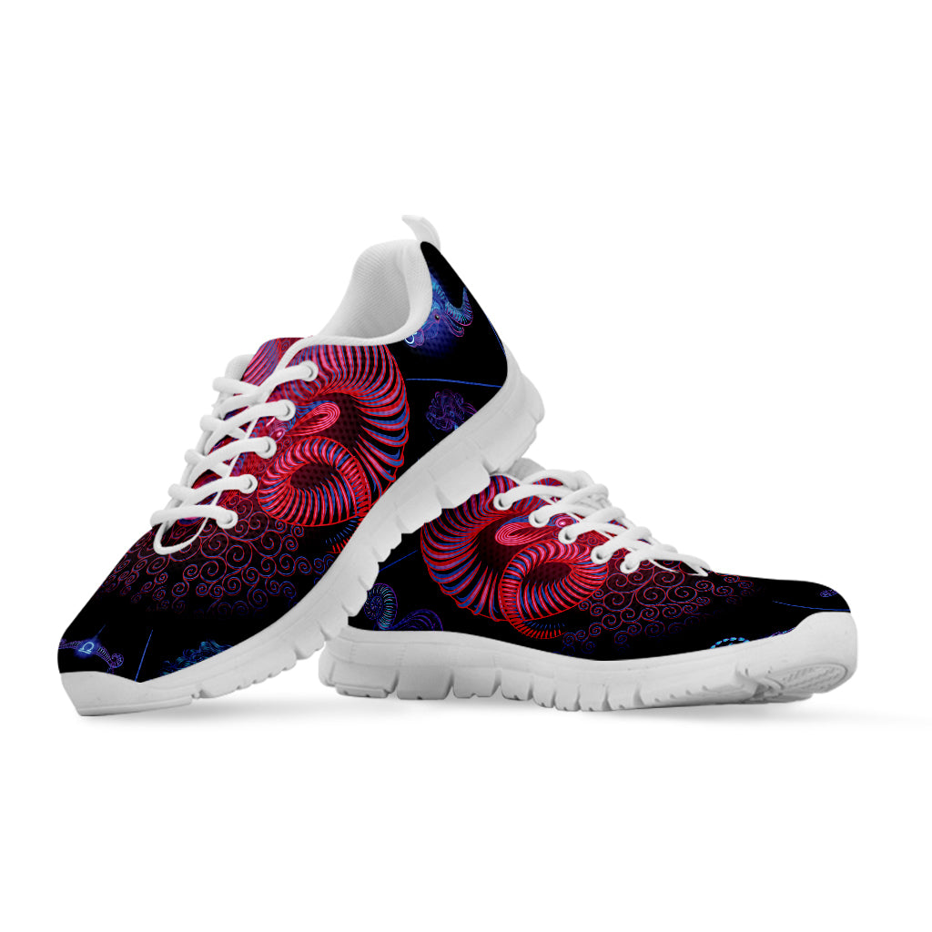 Aries And Astrological Signs Print White Sneakers