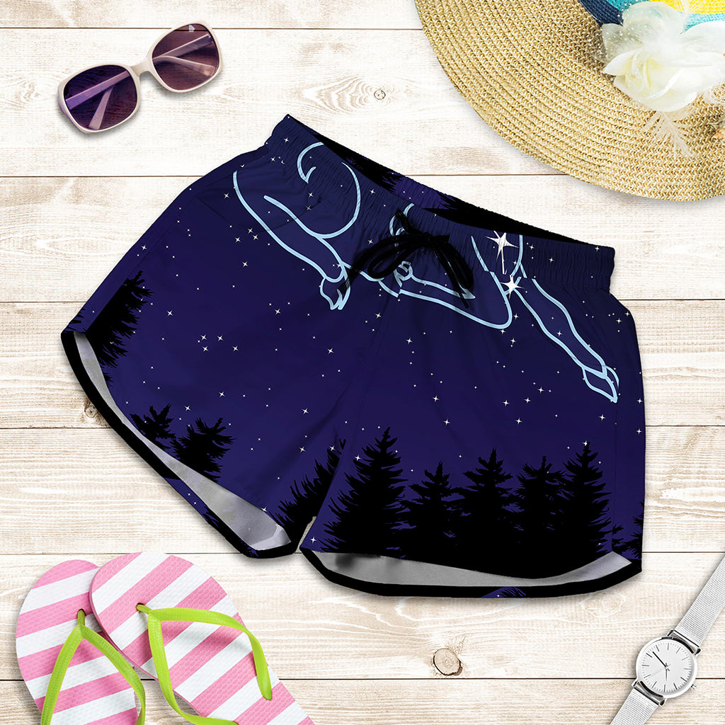 Aries Constellation Print Women's Shorts