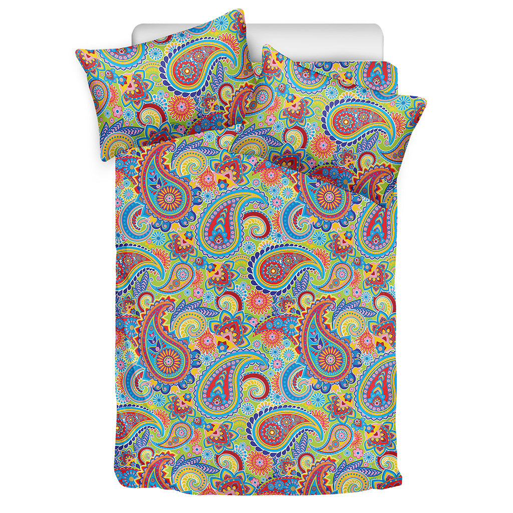 Asian Paisley Pattern Print Duvet Cover Bedding Set