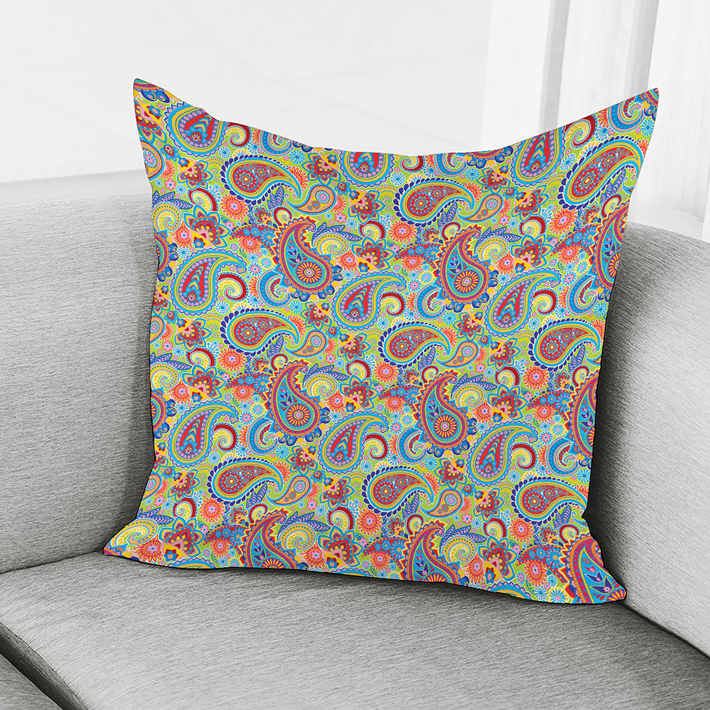 Asian Paisley Pattern Print Pillow Cover