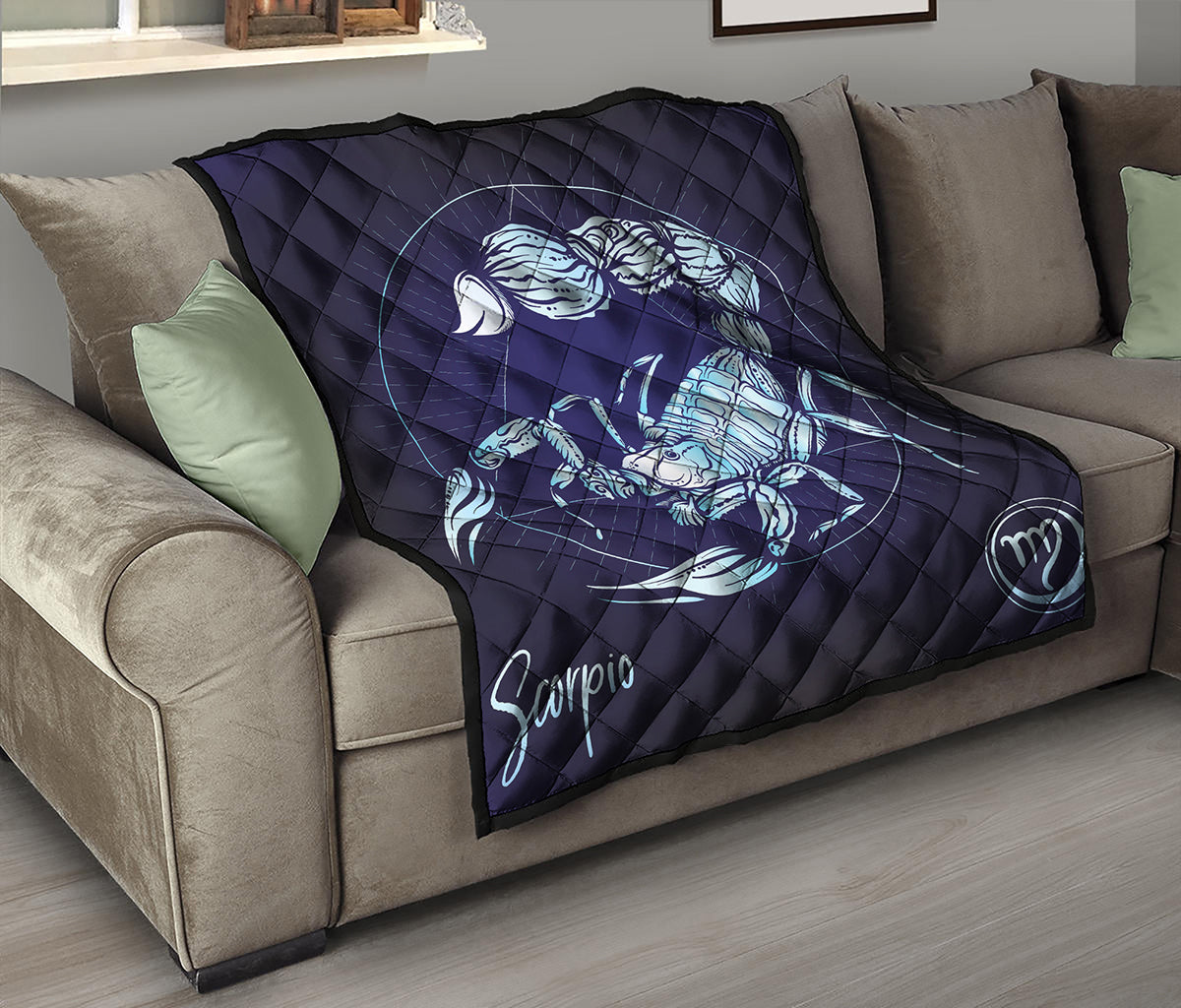 Astrological Scorpio Sign Print Quilt