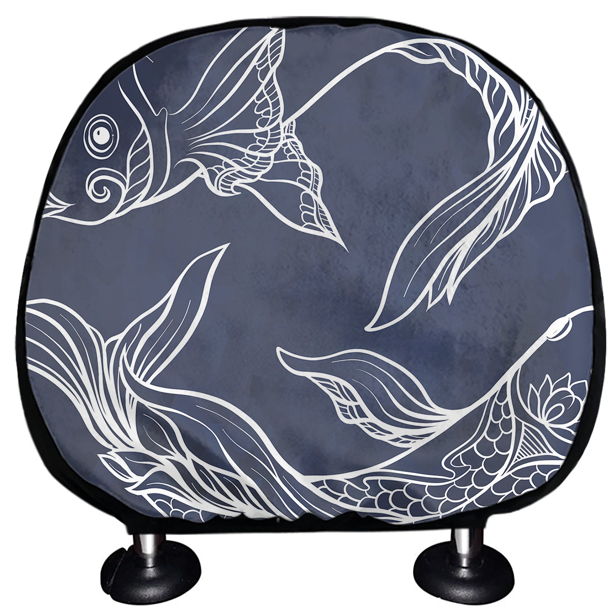 Astrology Pisces Sign Print Car Headrest Covers