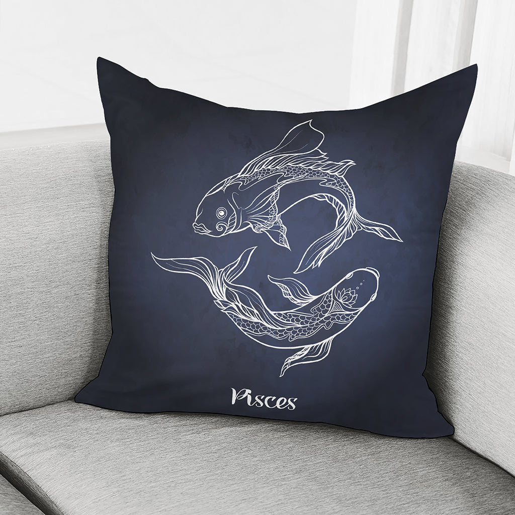 Astrology Pisces Sign Print Pillow Cover