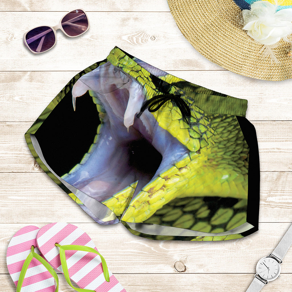 Atheris Nitschei Snake Print Women's Shorts
