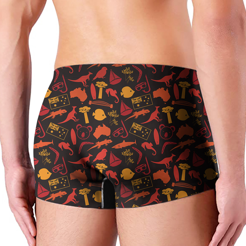 Australia Country Pattern Print Men's Boxer Briefs
