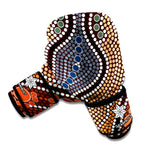 Australia River Aboriginal Dot Print Boxing Gloves