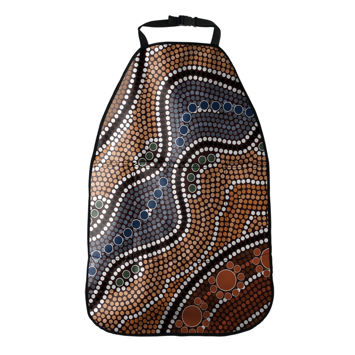Australia River Aboriginal Dot Print Car Seat Organizers