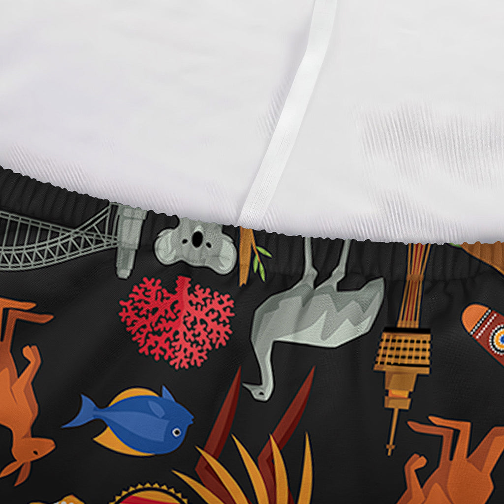 Australia Symbols Pattern Print Sofa Cover