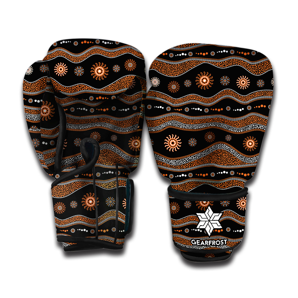 Ethnic Tribal Retro Print Pattern Boxing Gloves