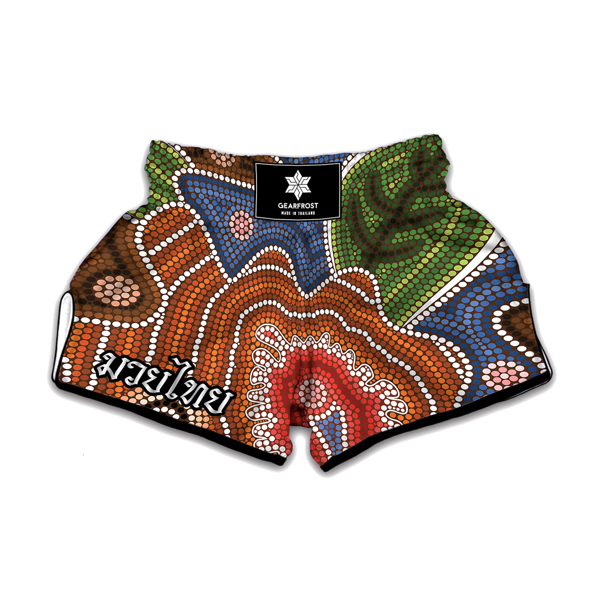 Inspired Native Tribal Print Pattern Muay Thai Boxing Shorts