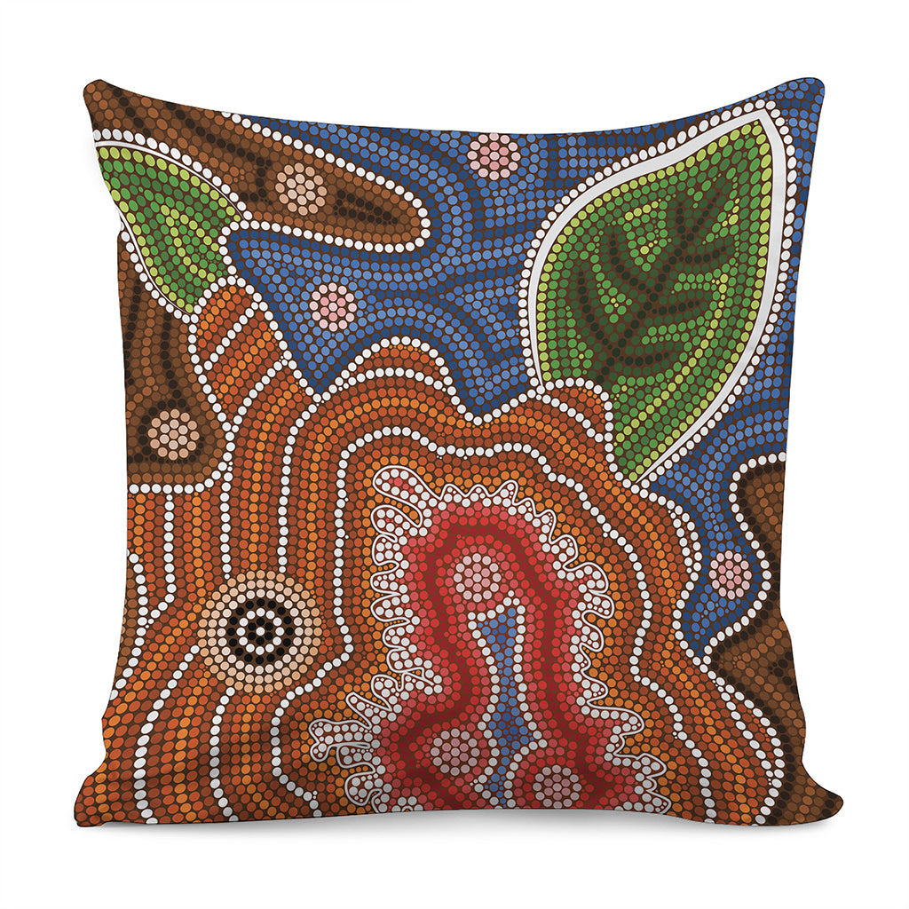 Australian Aboriginal Art Print Pillow Cover GearFrost