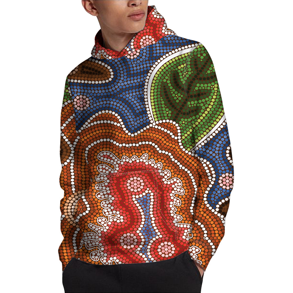 Australian Aboriginal Art Print Pullover Hoodie