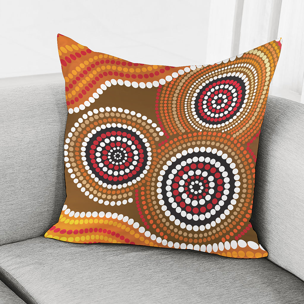 Australian Aboriginal Dot Print Pillow Cover GearFrost