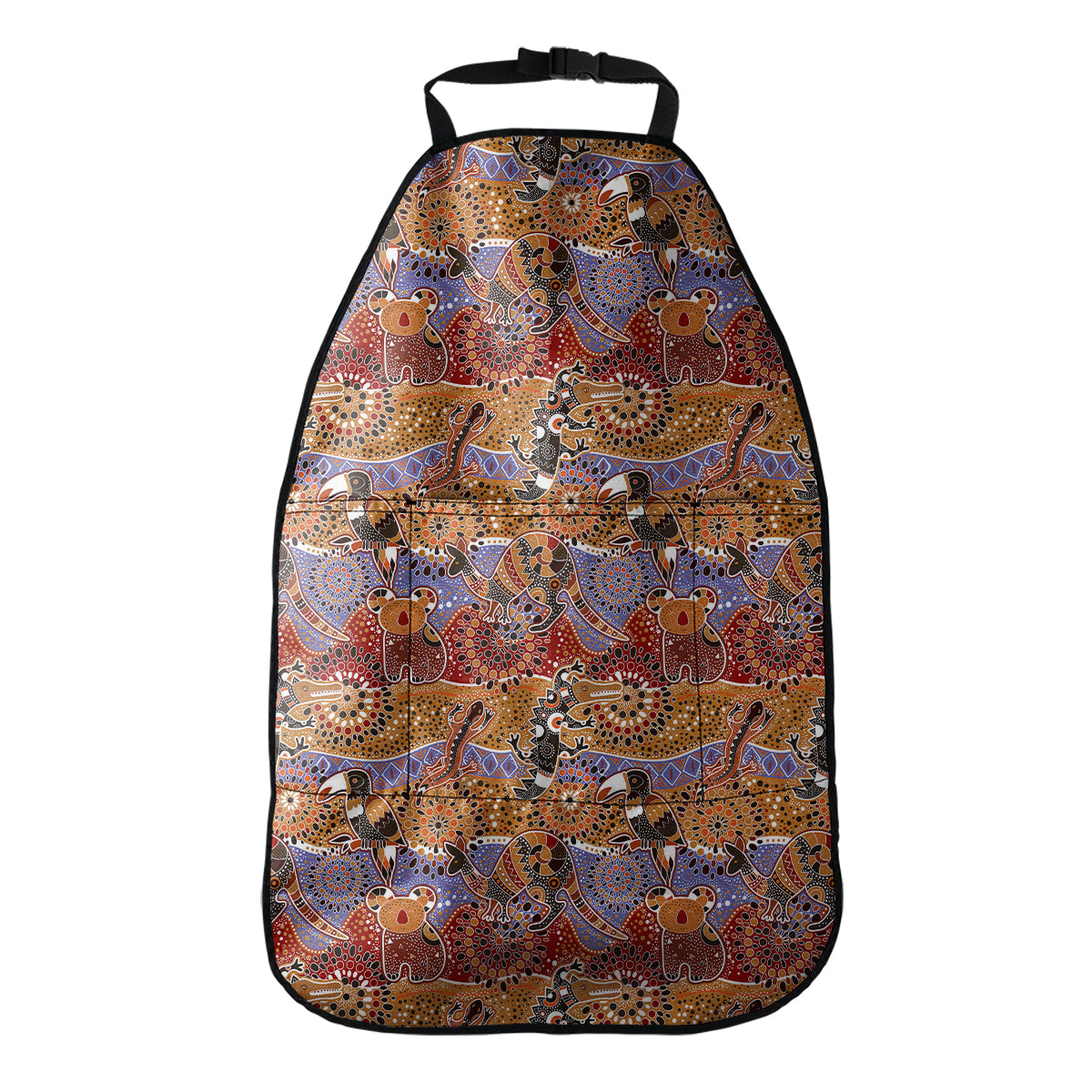 Australian Animals Pattern Print Car Seat Organizers