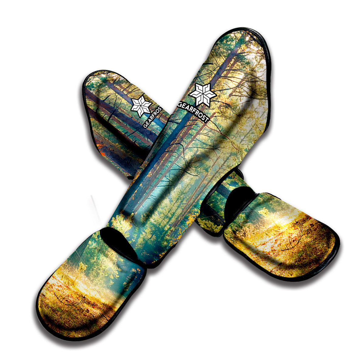 Autumn Forest Print Muay Thai Shin Guard