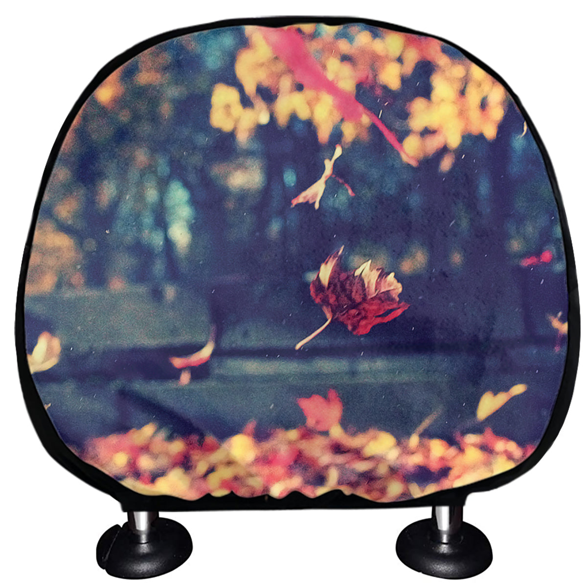 Autumn Leaves Print Car Headrest Covers