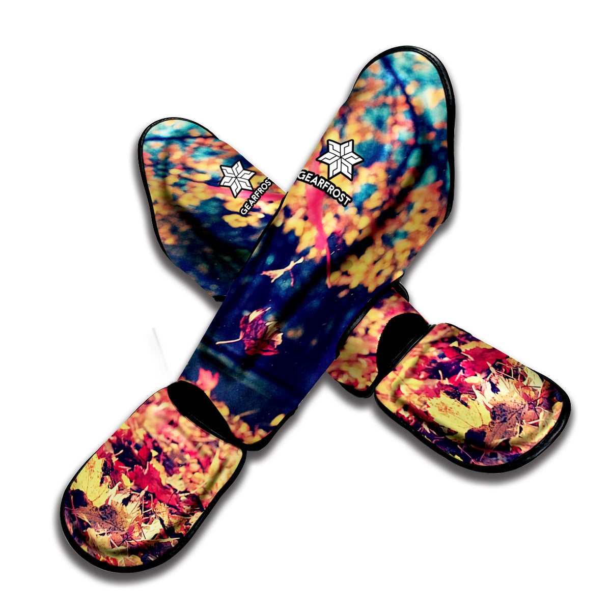 Autumn Leaves Print Muay Thai Shin Guard