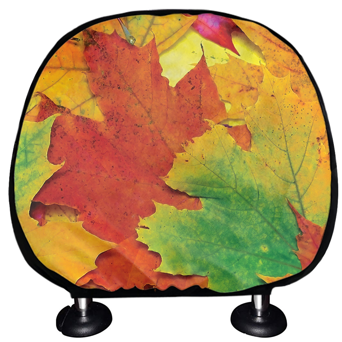 Autumn Maple Leaves Print Car Headrest Covers