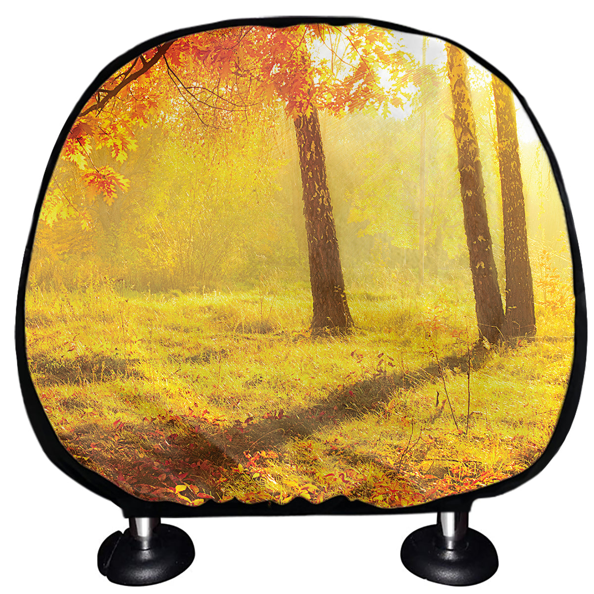 Autumn Trees Print Car Headrest Covers
