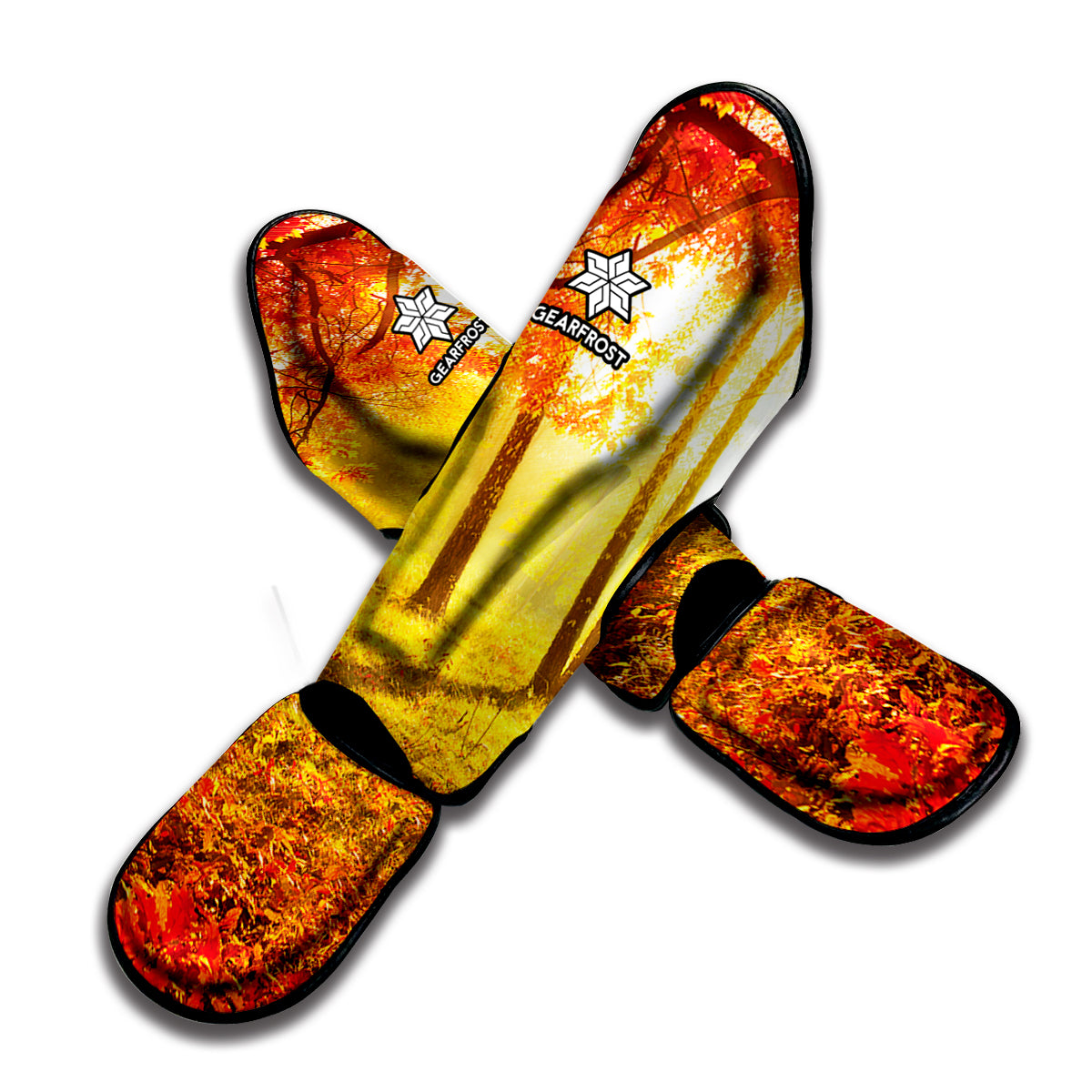 Autumn Trees Print Muay Thai Shin Guard