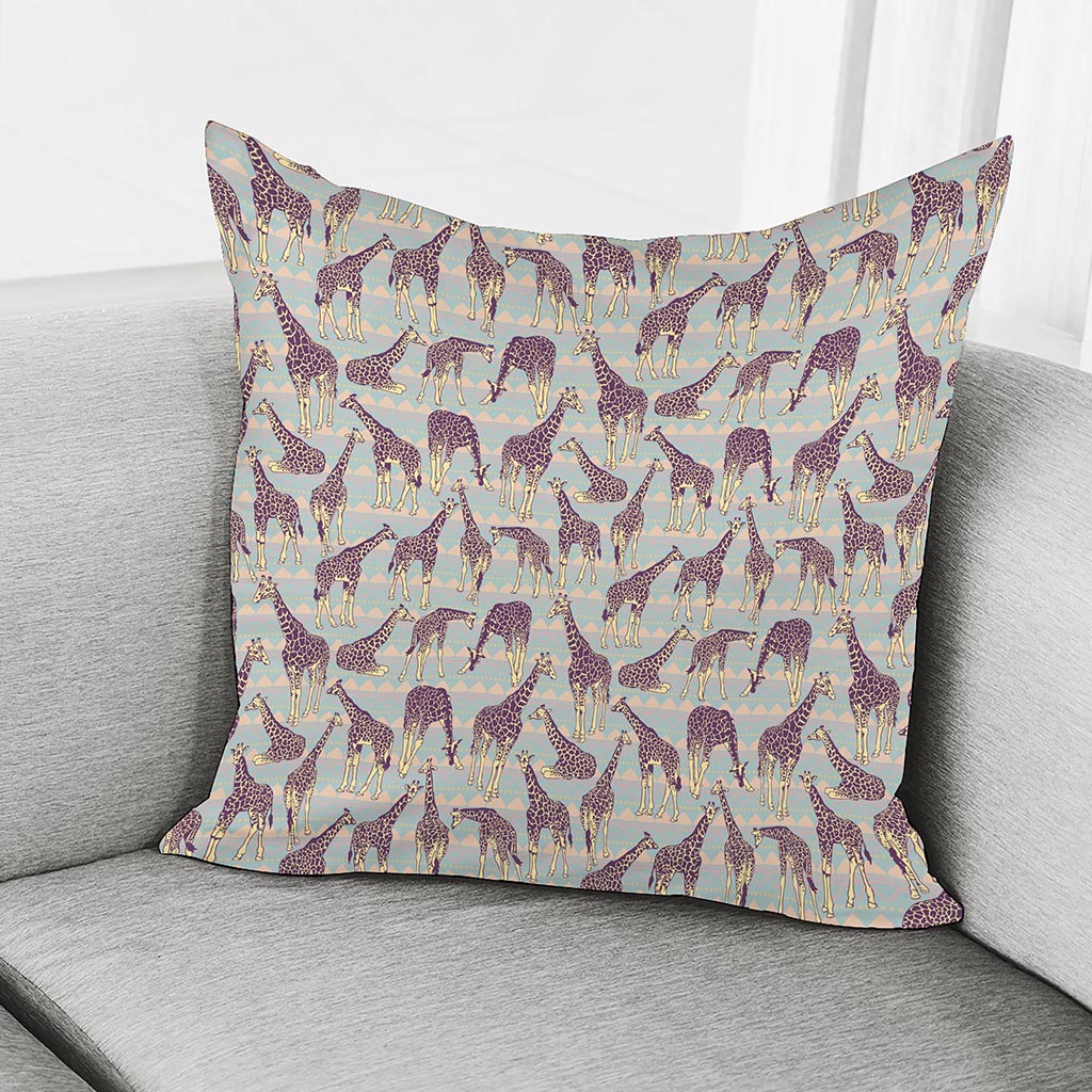 Aztec Giraffe Pattern Print Pillow Cover