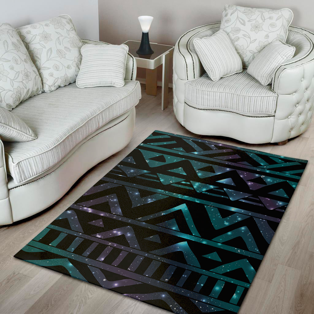 Aztec Tribal Galaxy Pattern Print Area Rug