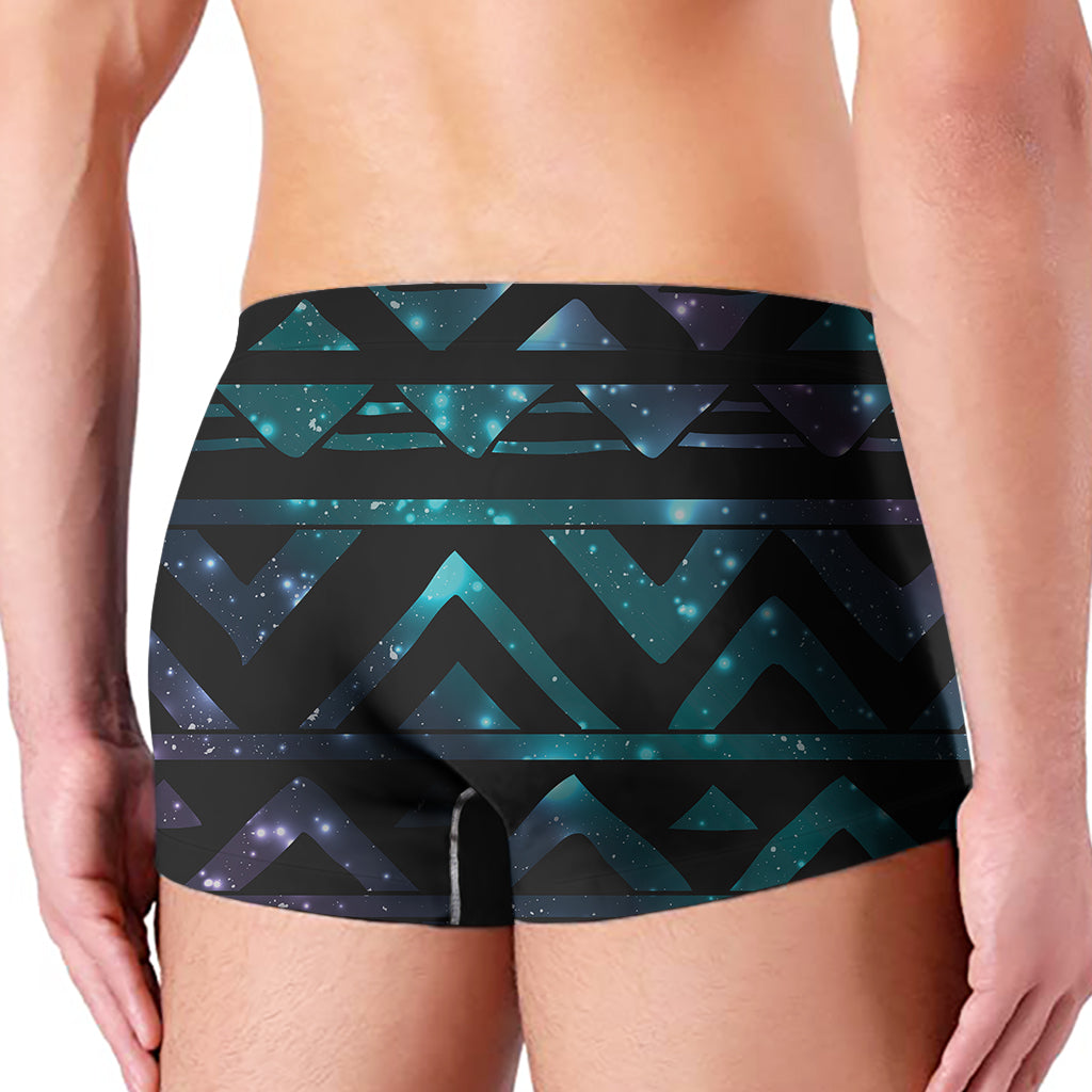 Aztec Tribal Galaxy Pattern Print Men's Boxer Briefs