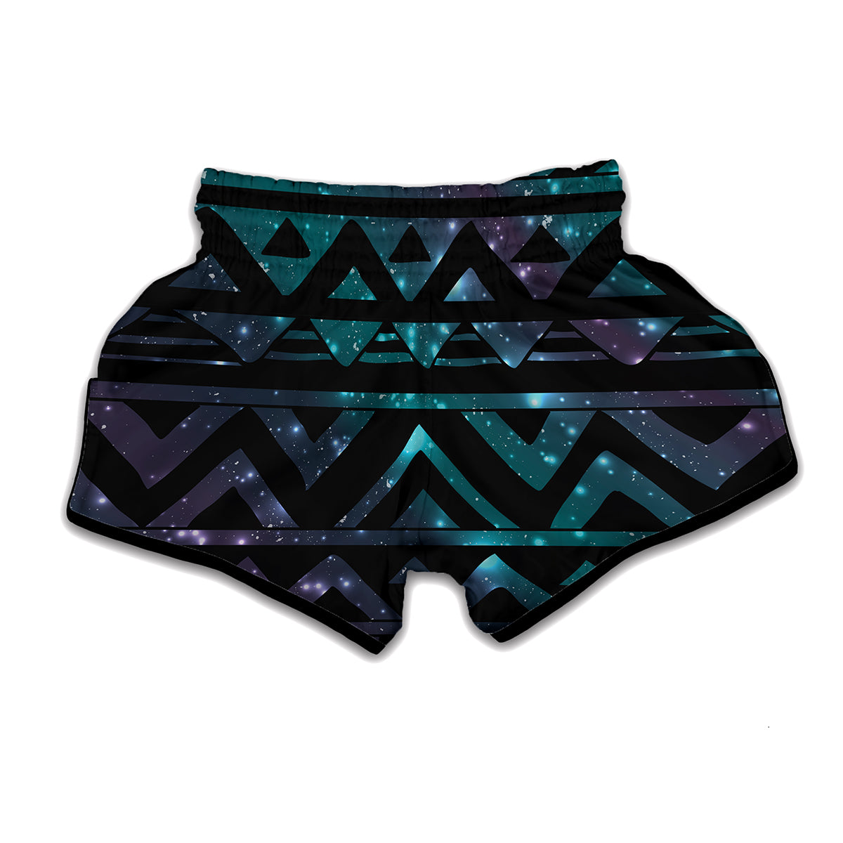 Aztec Tribal Galaxy Pattern Print Muay Thai Boxing Shorts