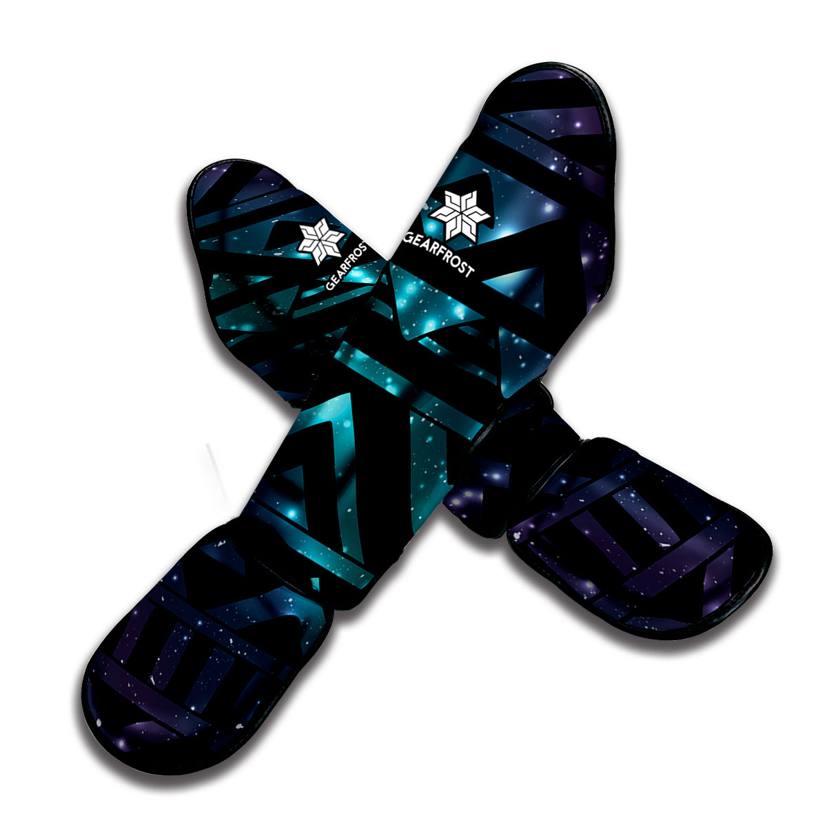 Aztec Tribal Galaxy Pattern Print Muay Thai Shin Guard