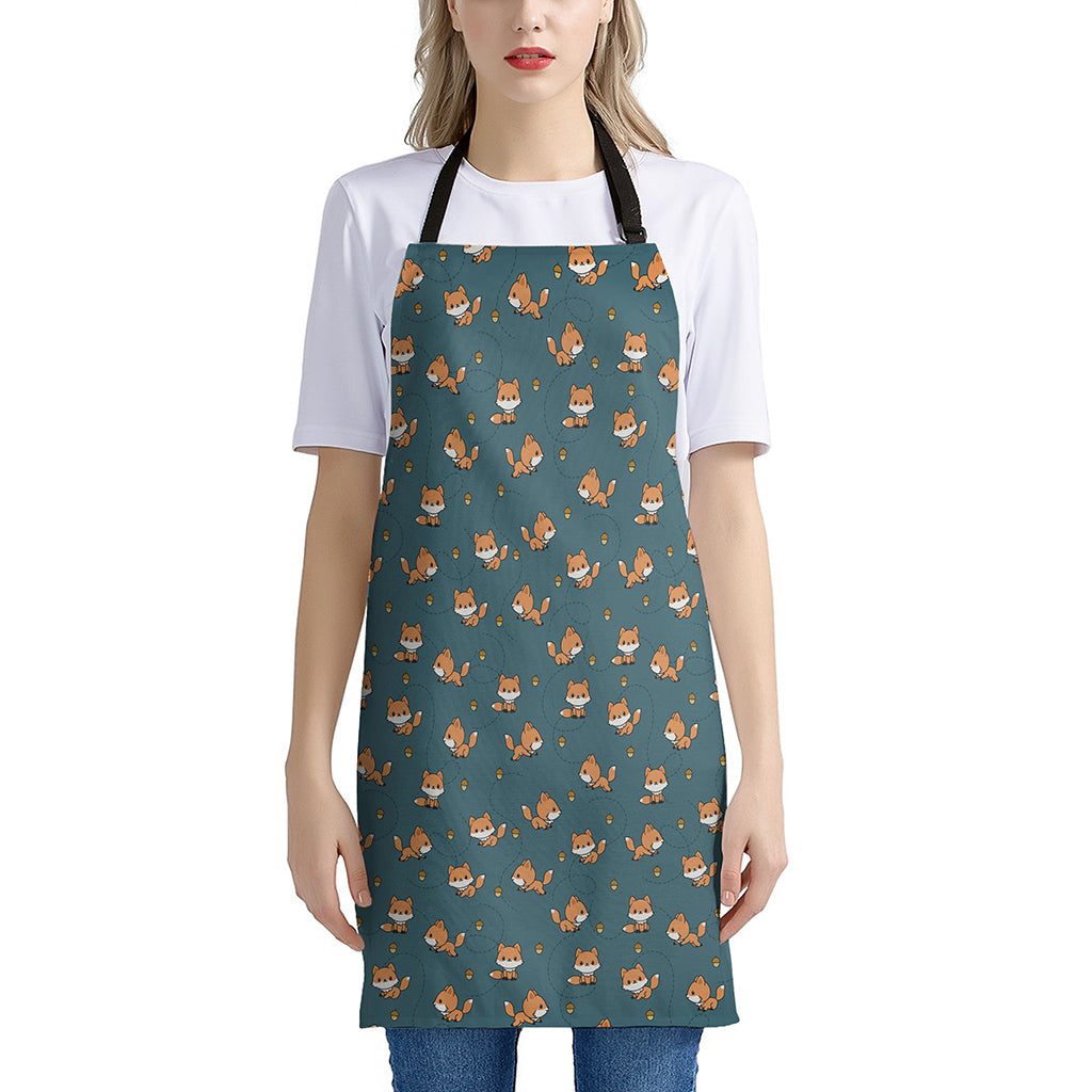 Baby Fox Pattern Print Apron