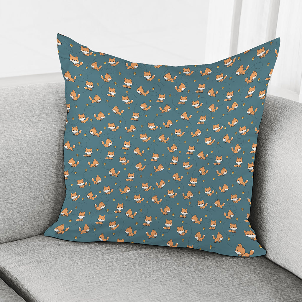 Baby Fox Pattern Print Pillow Cover