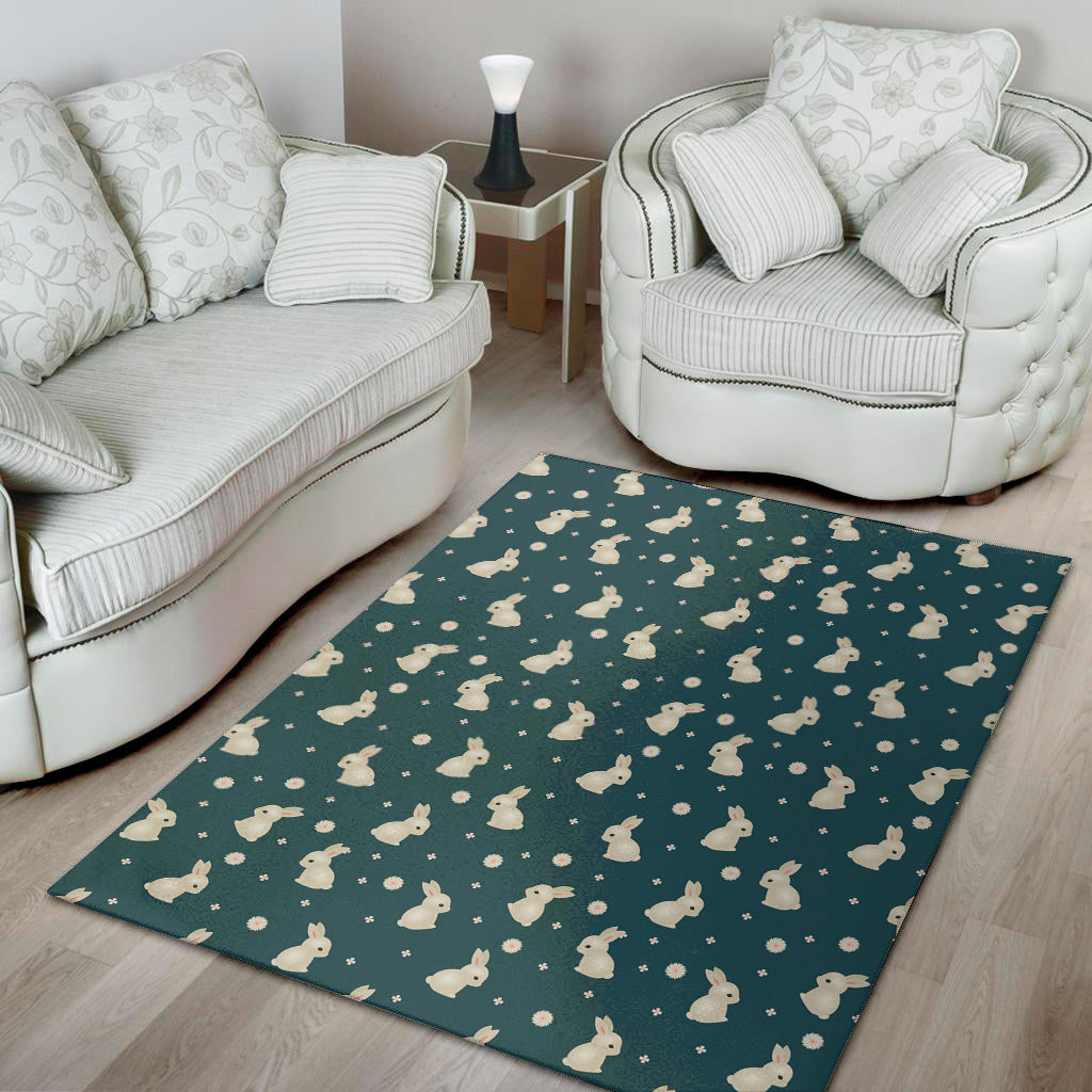 Baby Rabbit Pattern Print Area Rug