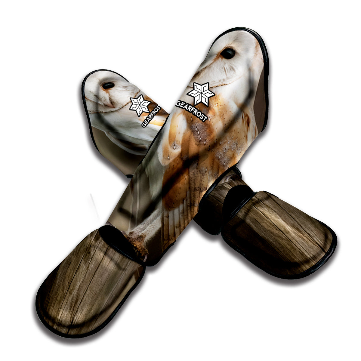 Barn Owl Print Muay Thai Shin Guard