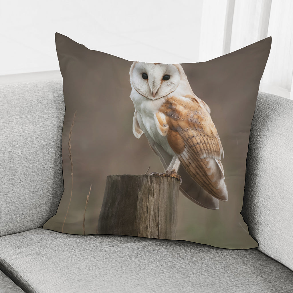 Barn Owl Print Pillow Cover