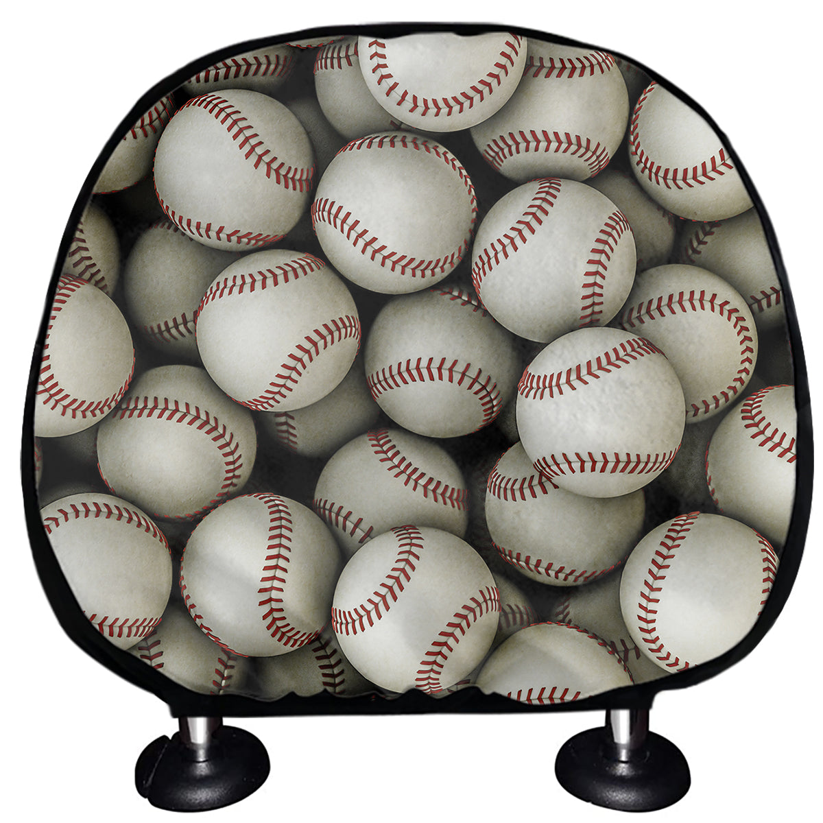 Baseballs 3D Print Car Headrest Covers