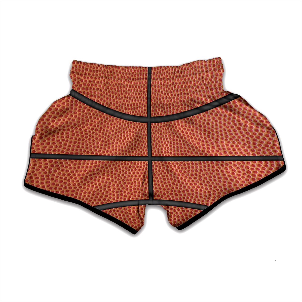 Basketball Ball Texture Print Muay Thai Boxing Shorts