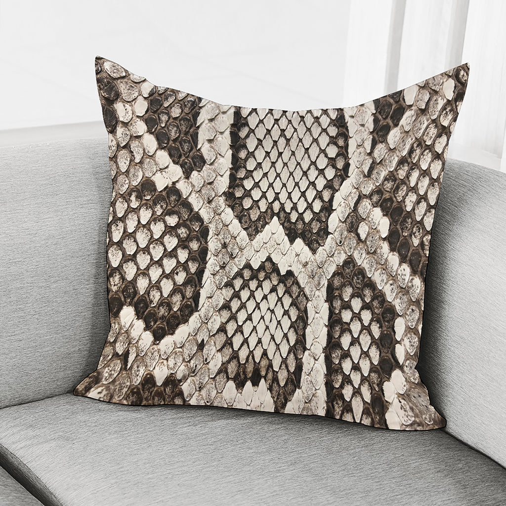 Beige Snakeskin Print Pillow Cover